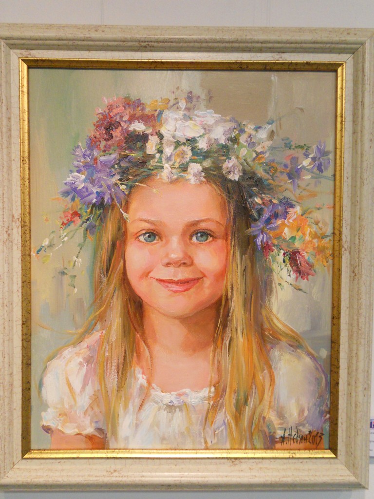 Портрет на Момиче с Венец от Цветя